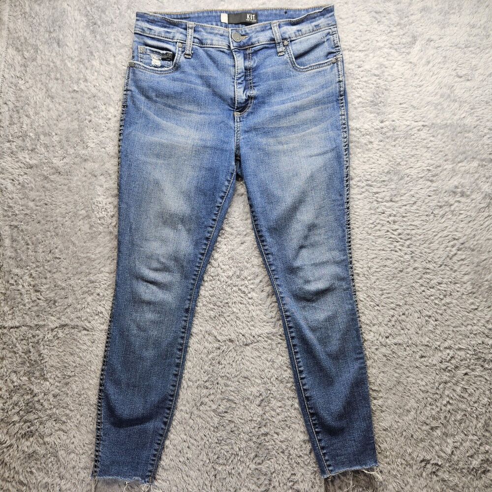 Kut From The Cloth Donna Fab Ab Ankle Skinny Womens Blue Jeans Size 6P